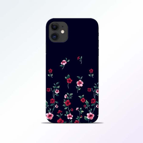 Black Flower iPhone 11 Mobile Cases