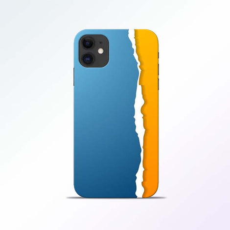 Blue Yellow iPhone 11 Mobile Cases