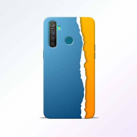 Blue Yellow Realme 5 Pro Mobile Cases