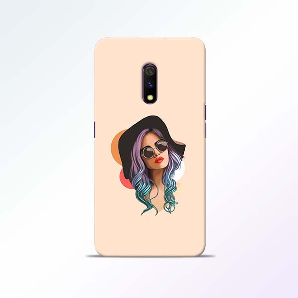 Girl Sketch Realme X Mobile Cases