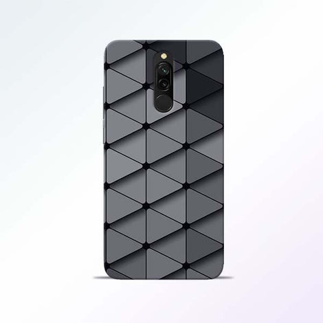 Grey Crystal Redmi 8 Mobile Cases