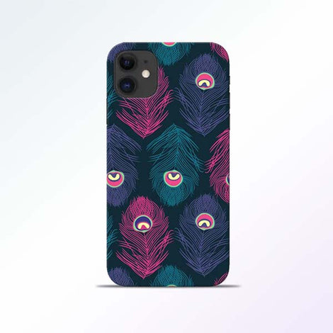 Peacock Feather iPhone 11 Mobile Cases