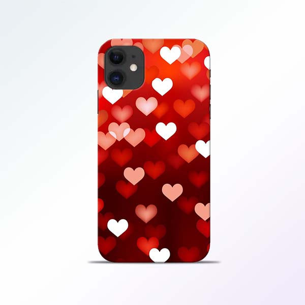 Red Heart iPhone 11 Mobile Cases