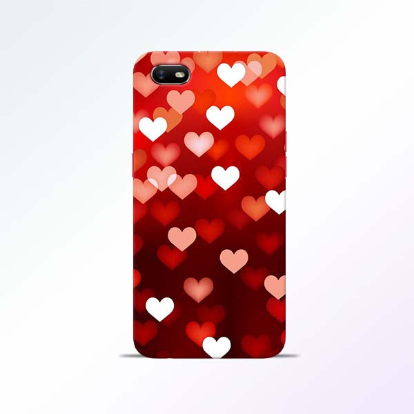 Red Heart Oppo A1K Mobile Cases